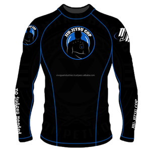 Vente en gros de rashguards de surf personnalisés en sublimation, 100% polyester, 220g, respirant, séchage rapide, anti-UV, design à manches longues, créez votre propre modèle - Product Image 3
