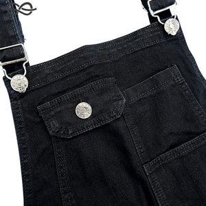 Salopette à bretelles en jean pour hommes, combinaison slim à la mode avec plusieurs poches pour des vêtements décontractés et workwear de meilleure qualité - Product Image 4