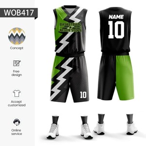 Maillot de basket-ball réversible en polyester 100% personnalisable pour hommes 25-26 pas cher respirant ensemble d'uniformes de sport d'entraînement bas quantité minimale de commande - Product Image 4