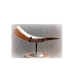 Accent en corne de buffle électrique artisanal avec support en acier, style moderne de ferme, nouveauté élégante et décoration créative pour la maison et les mariages - Product Image 5