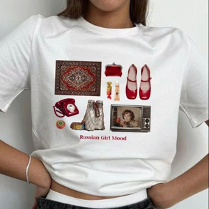 T-shirt graphique vintage, imprimé rétro tech, streetwear, tee-shirt en coton personnalisé, décontracté, tendance de la mode estivale, personnalisé - Product Image 1
