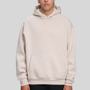 Sweat-shirt à capuche pour homme en coton 100% 500 g/m², surdimensionné, logo personnalisé, épaules tombantes, sweat-shirt d'hiver pour homme - Product Image 3