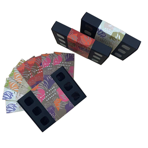 Empaque de Cartón Reciclable Negro Mate para Bombones de Chocolate para Pequeñas Empresas con Fundas de Papel Impresas en CMYK - Product Image 4