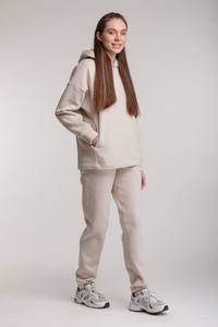 Ensemble de survêtement décontracté pour femme avec sweat à capuche et pantalon de jogging, confortable pour l'automne et l'hiver - Product Image 5