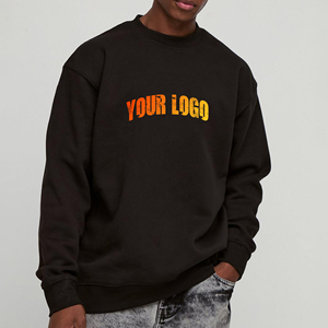 Sweat-shirt à capuche surdimensionné de luxe à logo personnalisé brodé - Style streetwear hip-hop pour hommes 100% coton - Product Image 1