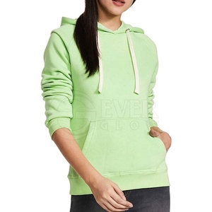 Sudadera con Capucha de Manga Larga para Mujer, de Alta Calidad, con Logotipo Personalizado, Frente Sólido, Transpirable, de Algodón y Felpa - Product Image 1