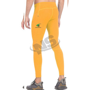 Leggings pour hommes les plus vendus, couleur unie personnalisée, vêtements de sport athlétiques, course à pied, jogging, collants ajustés, vêtements de sport pour la salle de sport, fabriqués au Pakistan - Product Image 2