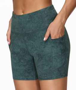 Pantalones cortos para correr informales de verano con cordón en blanco respetuosos con el medio ambiente de secado rápido para mujer, 100% poliéster, transpirable de la mejor calidad - Product Image 5
