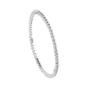 NOVAMART Fine Buy 925 <b>Silver</b> <b>Bangle</b> for Every Moment You!-Elegant White for Zirconia <b>Bracelets</b> <b>Bangles</b> Clara Certified - Product Image 1