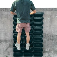 Jardinière murale modulaire GT40 pour l'aménagement vertical, pot suspendu en plastique résistant aux UV pour murs végétaux