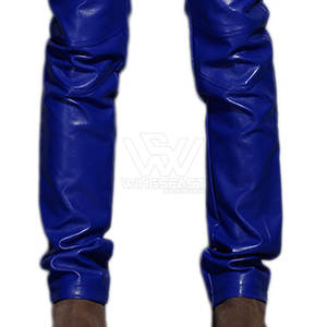 Pantalons pour hommes en cuir lavé fabriqué au Pakistan Pantalons en cuir pour hommes fabriqués en usine Vente à chaud en ligne - Product Image 6