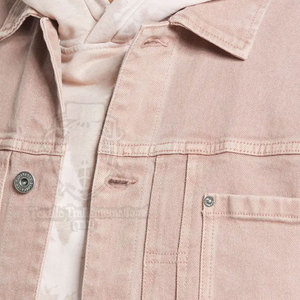 Chaqueta de Mezclilla para Hombre, Estilo Casual, Color Sólido, Corte Ajustado, Algodón, Tallas Grandes - Product Image 5