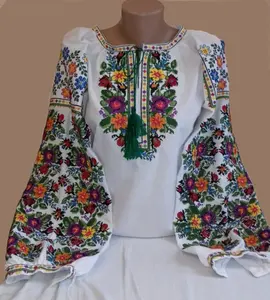 Hauts simples pour femmes tunique ethnique robe traditionnelle Jaipur coton imprimé course à pied tissu Floral impression d'écran à la main