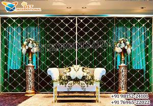 Fondo de pared con forma de vela para decoración de escenario, accesorio de pared con diseño de arco de Metal para decoración de escenario y bodas - Product Image 6