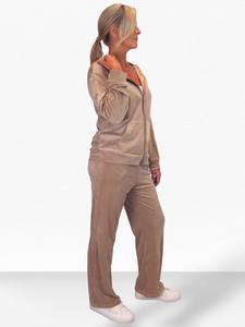 ชุดเซ็ตบอดี้สูทฮู้ดดี้ผ้าเฟรนช์เทอร์รี่แบบสองชิ้นสำหรับผู้หญิง ฤดูหนาว สีพื้น รับสกรีนโลโก้  ชุดลำลองสำหรับใส่กลางแจ้ง แจ็คเก็ตมีซิป 2026 - Product Image 2