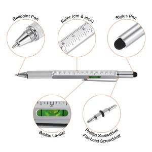 Bolígrafo de herramienta Stylus multifuncional, juegos de regalo de bolígrafo Stylus para hombres, mini herramientas de destornillador de bolsillo, herramienta Stylus multifunción 6 en 1 - Product Image 2