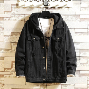 Chaqueta Vaquera Vintage para Hombre con Logotipo Personalizado al por Mayor, Botones, Tejido Grueso Lavado a la Piedra, Ecológico y Transpirable para Invierno - Product Image 1