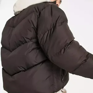 Vente en gros Nouveau article Veste courte en duvet personnalisée à la mode pour hommes Veste coupe-vent d'hiver Veste à bulles pour hommes de grande taille - Product Image 3