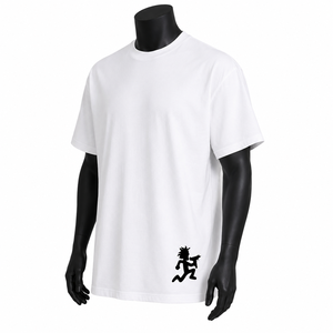 Camiseta blanca de manga corta para hombre con estampado de dibujos animados, corte regular, cuello redondo, estilo casual, jersey de algodón. - Product Image 3