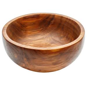 Cuenco de Madera Rústico Pulido Hecho a Mano, Decoración Natural para el Hogar, para Bodas y Cenas, Frutero - Product Image 1