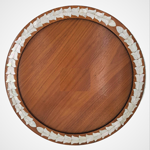 Plateau de service élégant et fait à la main pour Eid Mubarak avec incrustation de nacre Plateau de luxe pour chocolats Incrustation de nacre Deluxe - Product Image 2