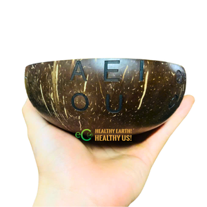 Cuencos de coco ecológicos duraderos con acabado de laca Juegos de vajilla natural o regalos de fiesta - Product Image 1