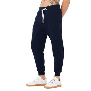Wholesale Navy Blank Plain Men Streetwear Jogger Sport Customize Man Sweatpants Running Stripe Jogger Blank Men's Trousers - Product Image 1