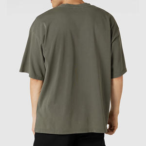 เสื้อยืดสำหรับผู้ชายพิมพ์ลายได้ตามต้องการเสื้อยืดไหล่หย่อนเฮฟวี่เวทจากผู้ผลิตบังคลาเทศพร้อมโลโก้ออกแบบได้ตามต้องการ - Product Image 3