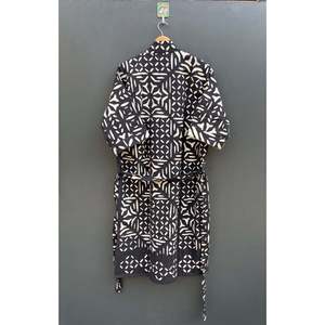 Robe kimono indienne Kantha faite à la main, veste longue pour demoiselles d'honneur, pour l'été - pour les mariages - Product Image 4