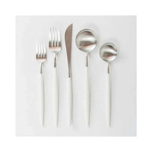 Stainless Steel Flatware Set With Wooden and Acrylic Handle Perfect for Home Dining Events and Special Occasions - Product Image 3