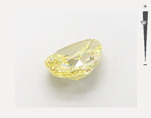 1.15ct poire taille fantaisie jaune VVS2 clarté IGI certifié HPHT diamant en vrac cultivé en laboratoire pour la fabrication de bijoux - Product Image 3