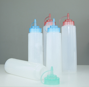 15oz LDPE Plastic Sauce Squeeze Bottle Home Kitchen & Restaurant <b>Ketchup</b> & Condiment Refillable for Party Use - Product Image 5