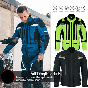 Motocyclette Vestes de moto en textile Cordura bleu grande taille et imperméables de haute qualité pour hommes et femmes avec logo personnalisé - Product Image 5