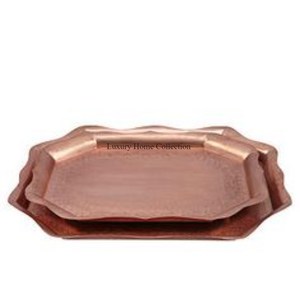 Bandeja de servicio de cobre y Metal con forma de Granada, última llegada, exhibición de alimentos, accesorios de comedor en el precio más bajo, diseño martillado - Product Image 5