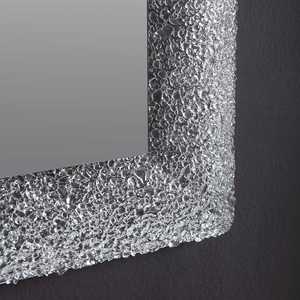 ICE COLORED LED <b>Mirror</b> Backlit Melted Glass with Grit 90X62 - Product Image 4