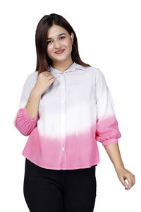 Blusas Casuales Elegantes para Mujer, Estilo Veraniego, Teñidas con Té - Product Image 2
