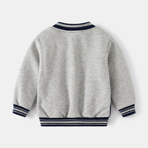 Autumn <b>Boys</b> <b>Baseball</b> Warm Coat Korean Casual Plush <b>Baseball</b> Jersey Loose and Comfortable Casual <b>Jacket</b> - Product Image 3