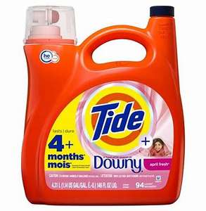 Detergente líquido para ropa Tide con Downy, alta eficiencia (HE), aroma April Fresh, 59 lavados para ventas al por mayor - Product Image 2