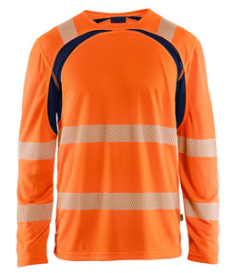 Camisetas de seguridad de secado rápido para trabajos de construcción Camisas de algodón de alta visibilidad Tiras reflectantes Bolsillo Logotipo corto - Product Image 1