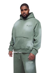 Survêtement Homme Hiver 2025 Personnalisé avec LOGO Imprimé, Grande Taille, à Capuche, 100% Coton Brodé Effet Vieilli - Product Image 3