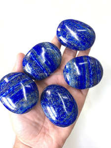 Piedra lapislázuli semipreciosa pulida al por mayor, piedra preciosa tallada Feng Shui Natural para meditación, Reiki, uso de recuerdo energético - Product Image 3