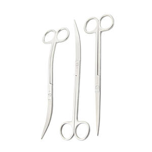 Tijeras de acuario de plata de acero inoxidable de alta calidad Juego de instrumentos acuáticos higiénicos reutilizables manuales de largo alcance Hecho en Pakistán - Product Image 5