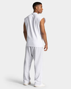 กางเกงวิ่งขาตรงสีเทาสำหรับผู้ชายกางเกงเล่นกีฬาผ้าฟลีซคอตตอนเข้ายิม - Product Image 4