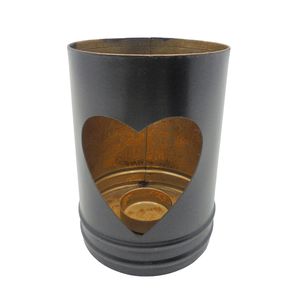 Nouvel arrivage de support votif rond en fer/jute T Lite décoratif de Noël en feuille d'or pour le salon et la décoration de table - Product Image 1