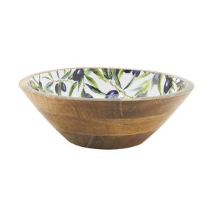 Cuenco de madera con adhesivo mezcla detalle artesanal ideal para menaje del hogar, vajilla, menaje de cocina y hogar - Product Image 5