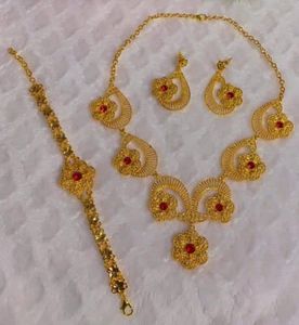 Collier classique de Dubaï avec diamants et zircons, collier vintage à la mode en alliage, bijoux d'anniversaire de mariage, cadeau pour femmes - Product Image 2