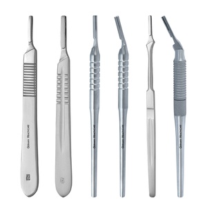 Poignées de scalpel Manche de scalpel en acier inoxydable N.3 12.5cm LAMES CHIRURGICALES SCALPEL POIGNÉE EN ACIER INOXYDABLE STÉRILE - Product Image 5