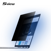 Filtre de confidentialité Sview 2.5D PET pour ordinateurs portables de 11 à 17 pouces, anti-espionnage, anti-reflets, protection des yeux, filtre anti-lumière bleue, protection d'écran haute performance 3H