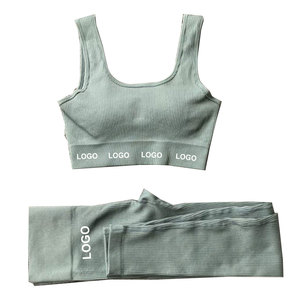 Juego de Yoga para mujer altamente personalizado con función de secado rápido Ajuste estrecho Patrón sólido Bandas de resistencia incorporadas Cierre de cordón - Product Image 6