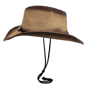 Sombrero de vaquero de cuero con logotipo personalizado, sombrero reversible de diseñador plegable unisex en negro, etiqueta privada barata para uso deportivo - Product Image 3